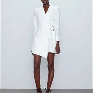 Zara White Wrap Dress/Romper